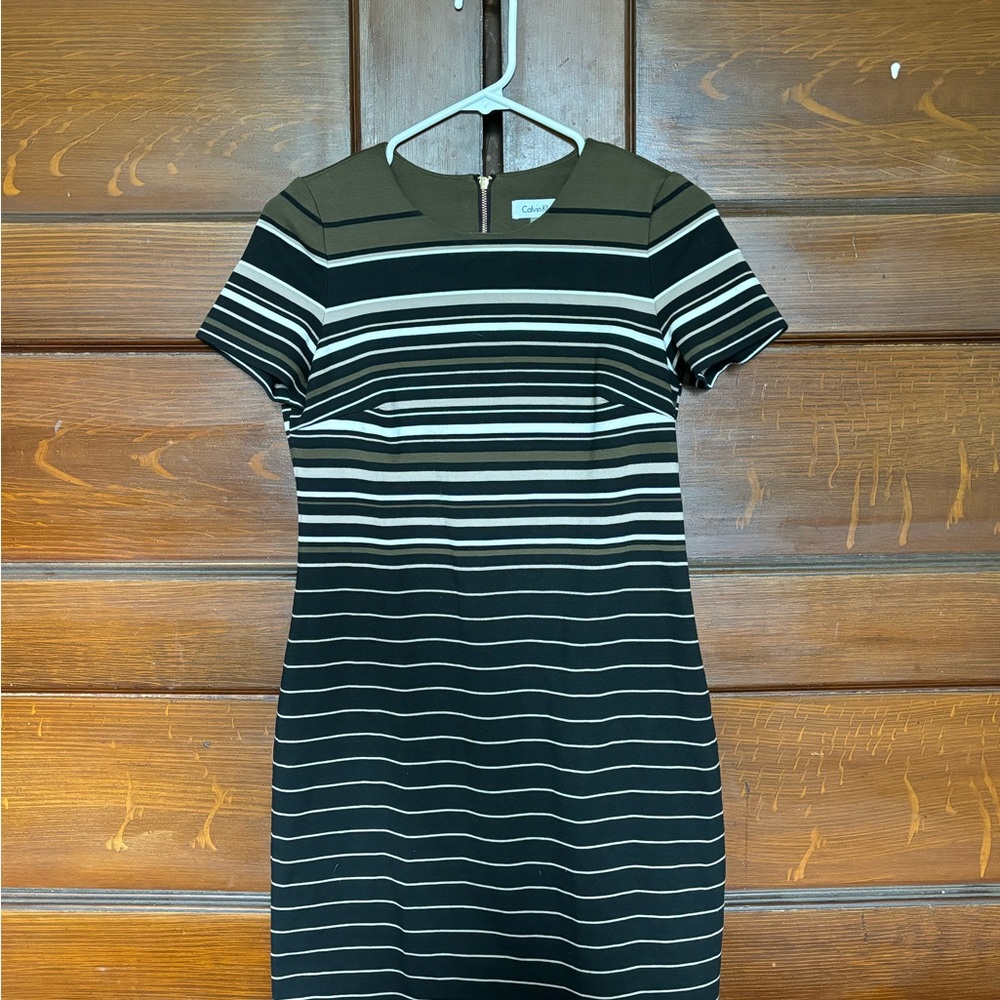 Calvin Klein Black and White Mini Dress
